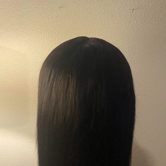 5x5 HD Transparent Lace Closure Wigs Human Hair straight - Picture 12 of 14